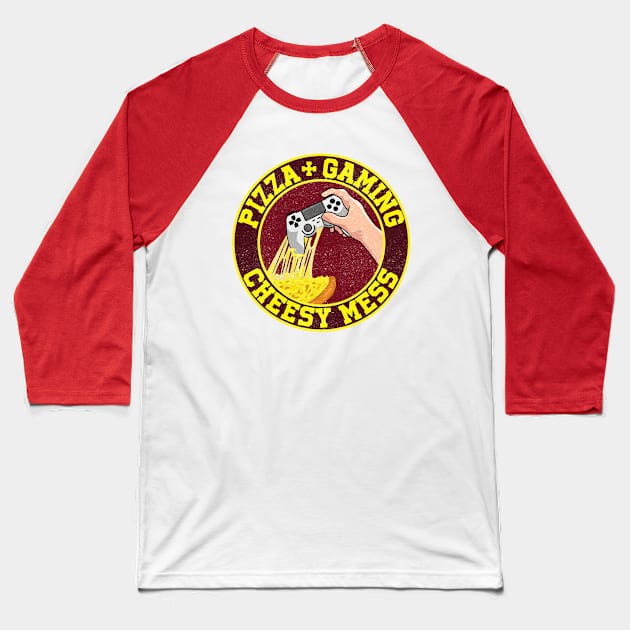 Gaming and Pizza Baseball T-Shirt by BOEC Gear